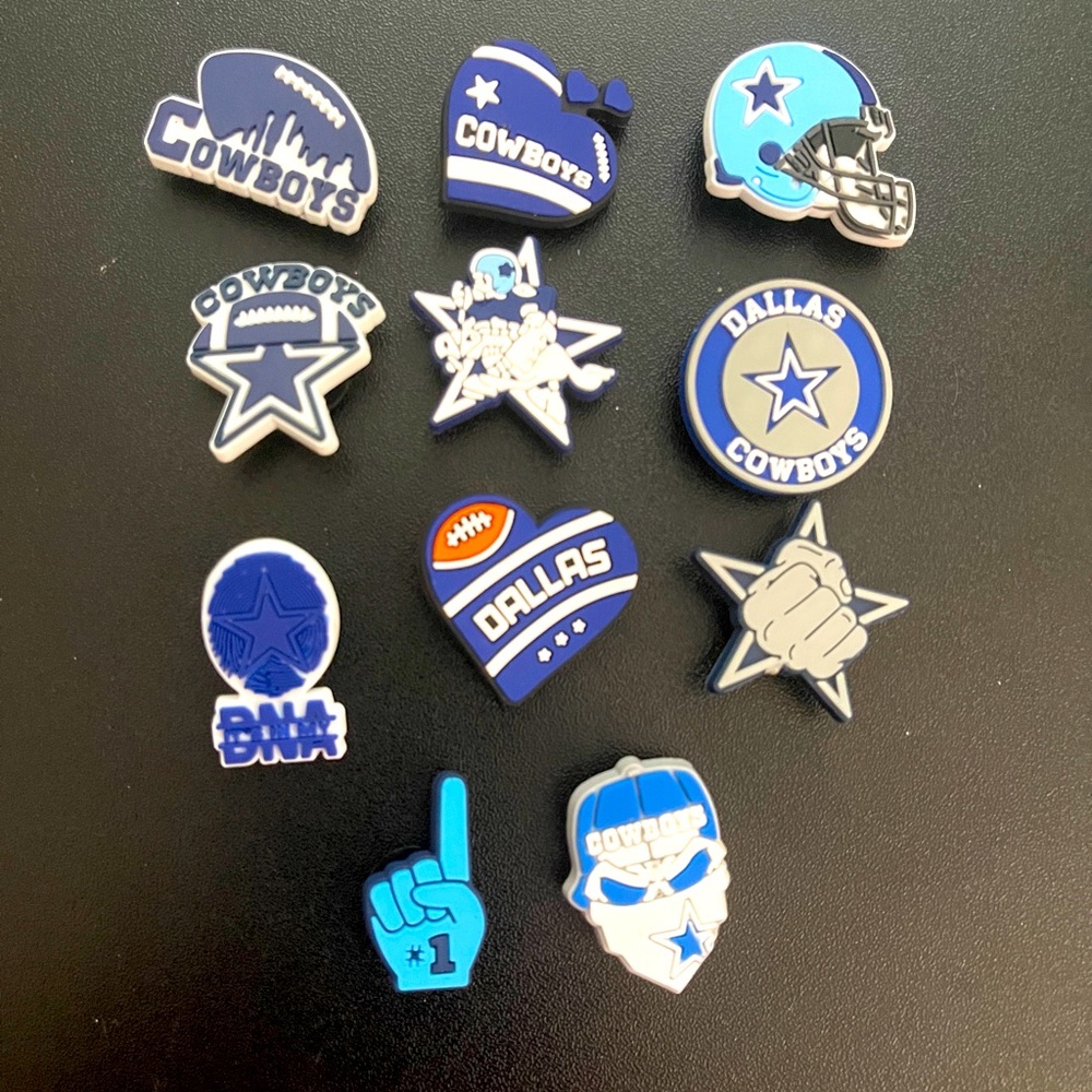 Dallas Cowboys croc charms set